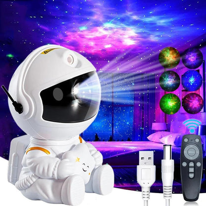 Belro Galaxy Light Projector displaying starry night sky projection on a wall, ideal as a decorative night light.