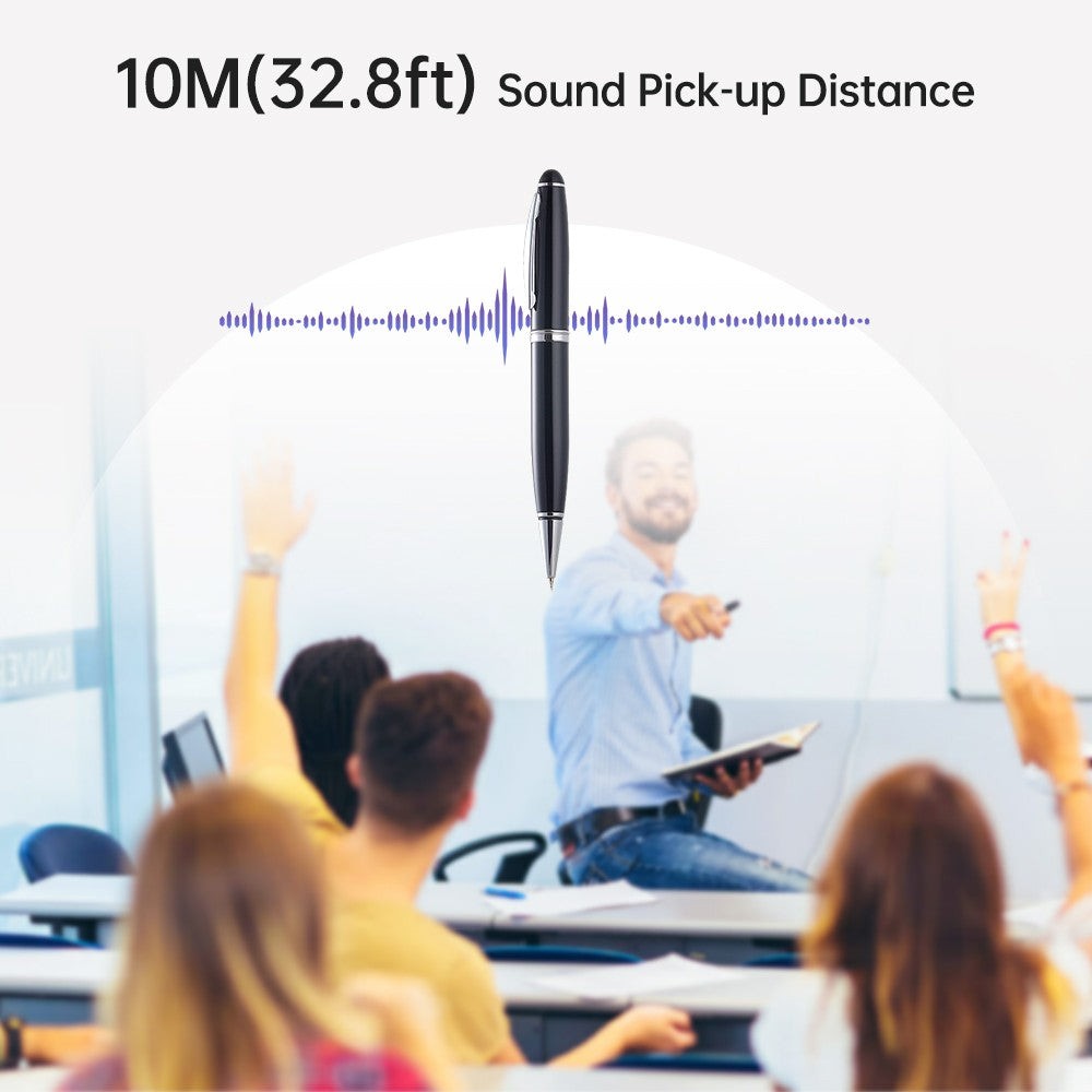 GETDECO digital voice recorder pen with audio activation, 8GB memory for discreet dictation and recording.
