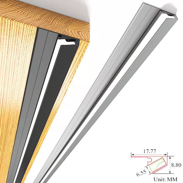 Belro 45-degree LED under cabinet lighting bars, ultra-thin and invisible for modern home and kitchen cabinet illumination.