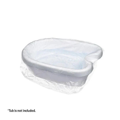 Disposable foot spa liners for babies and kids from Belro, shown in a 90-pack, designed for diapering and foot spa use.