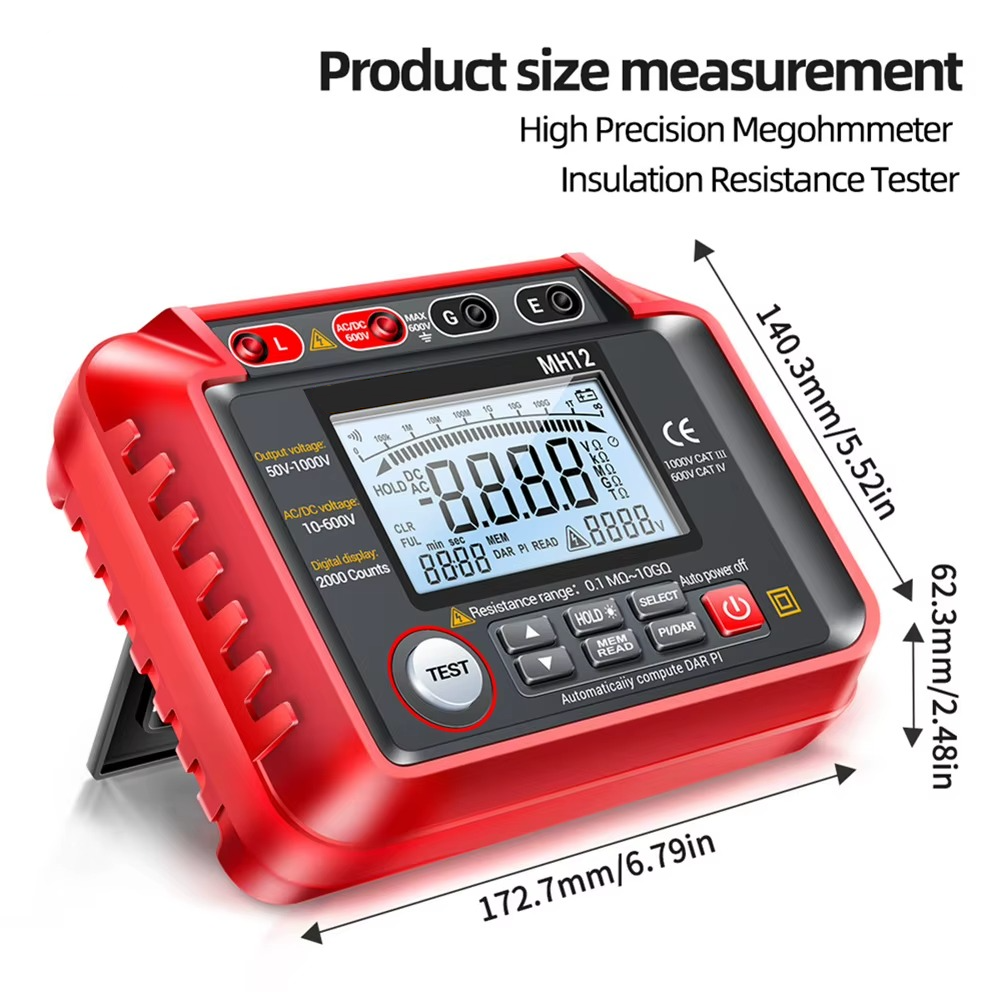 Belro high resistance meter voltage tester megohmmeter tool used for electrical testing and insulation resistance measurement.