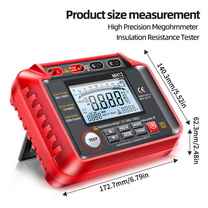 Belro high resistance meter voltage tester megohmmeter tool used for electrical testing and insulation resistance measurement.