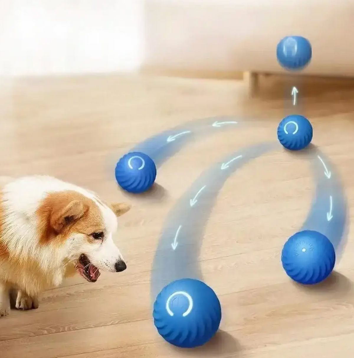 Belro Active Rolling Ball toy for cats, an automatic moving toy designed to reduce anxiety and entertain feline pets.