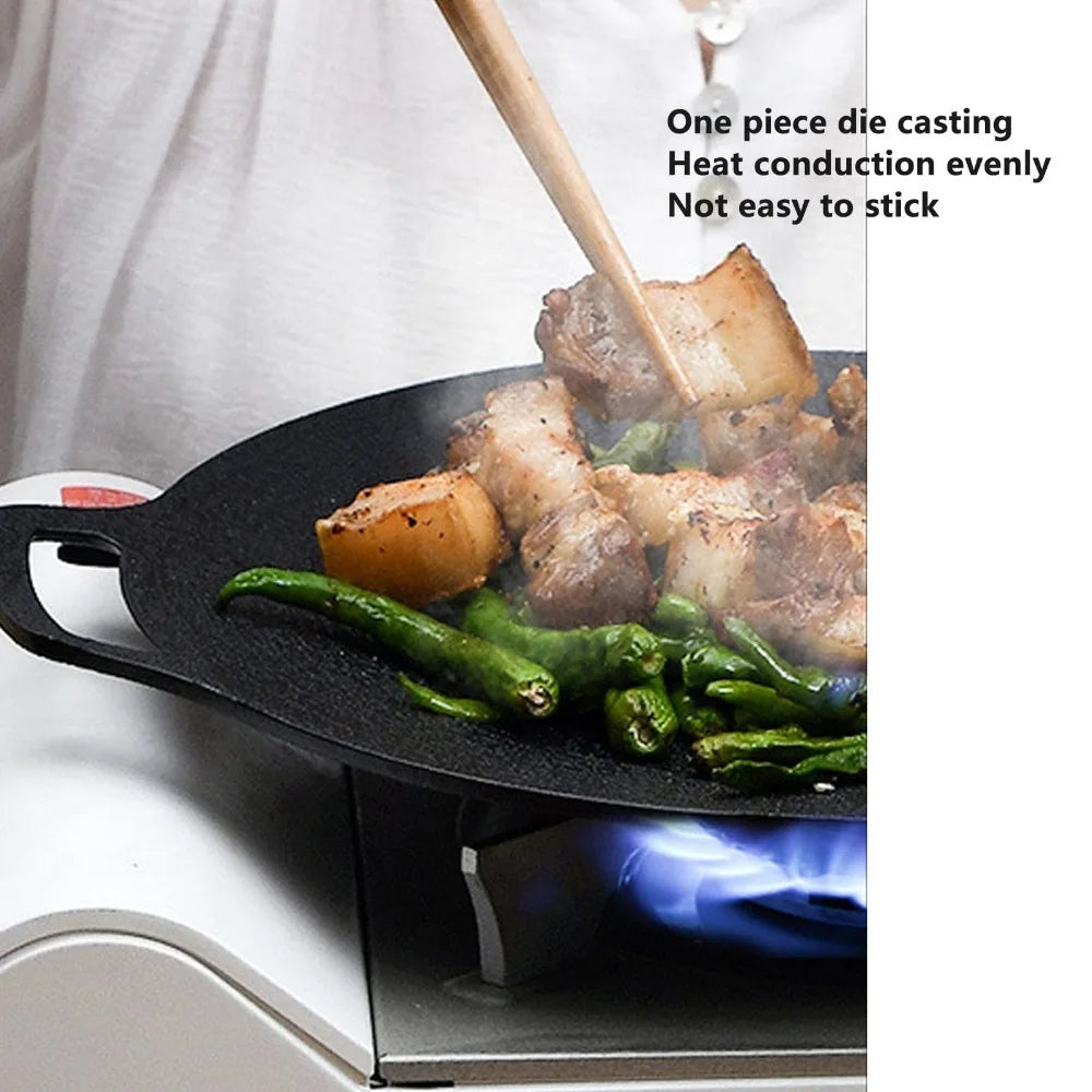 Belro non-stick grill pan for kitchen and dining, showing a black cookware with a textured surface and ergonomic handle.