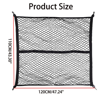 Belro cargo net for truck bed, durable storage and organization solution with black mesh design suitable for securing items.