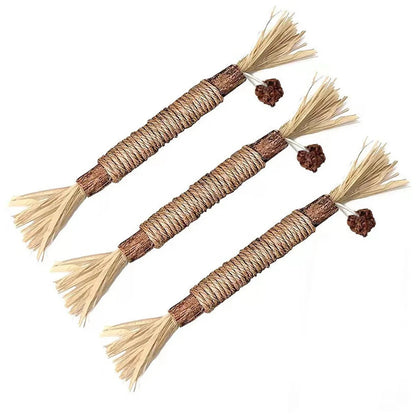 Belro Natural Silvervine Cat Chew Toy for pets, featuring textured silvervine sticks for engaging dog and cat play.