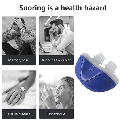 Belro electric anti-snore device with dual vortex airflow, designed to improve sleep by reducing snoring.