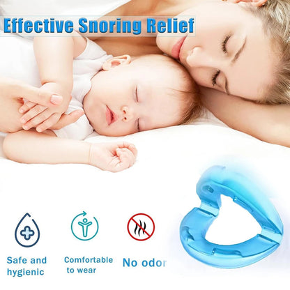 Belro Comfort Fit Anti Snore Mouthpiece designed to reduce snoring, shown in a close-up view on a white background.