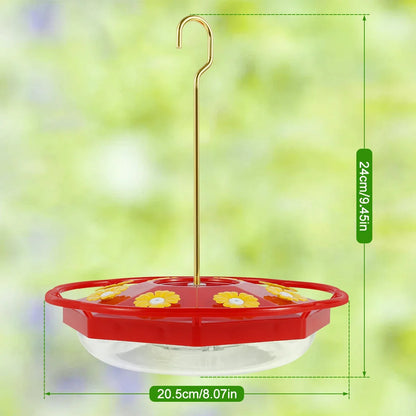 Flower-shaped hummingbird feeder by Belro, decorative garden bird feeder with vibrant flower design for attracting hummingbirds.