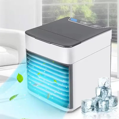 Belro Quiet Portable Air Conditioner for home and office, compact unit with vents and control panel for outdoor and indoor use.