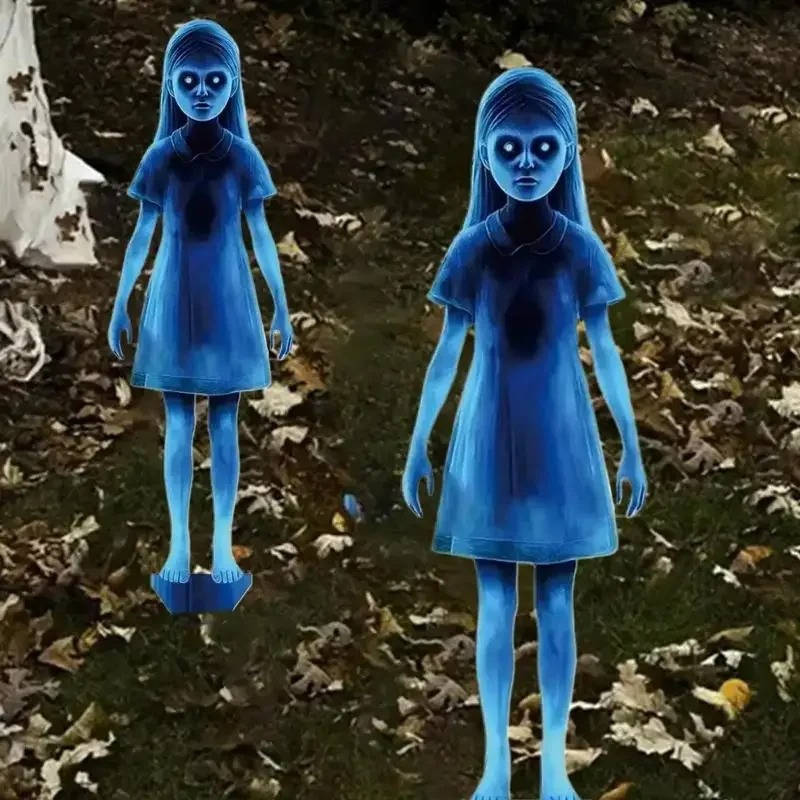 Belro girl ghost Halloween courtyard decoration costume with spooky ghost design for festive outdoor decor.