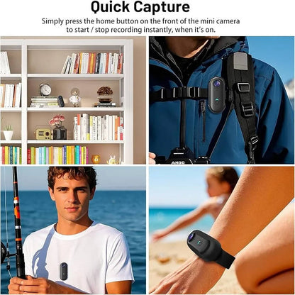 Belro 360 Action Camera 4K, compact electronic camcorder with wide-angle lens and waterproof design for outdoor filming.