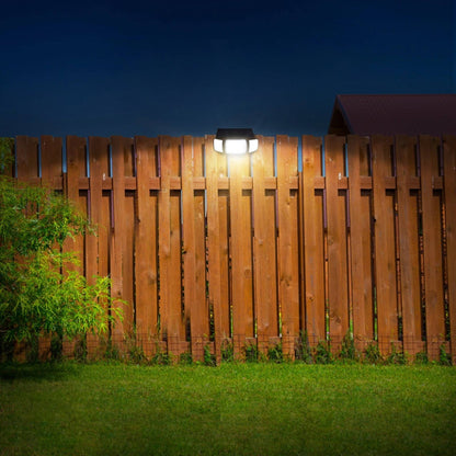 Belro solar powered flood light with motion sensor illuminating a garden outdoor space, ideal for home security and energy efficiency.