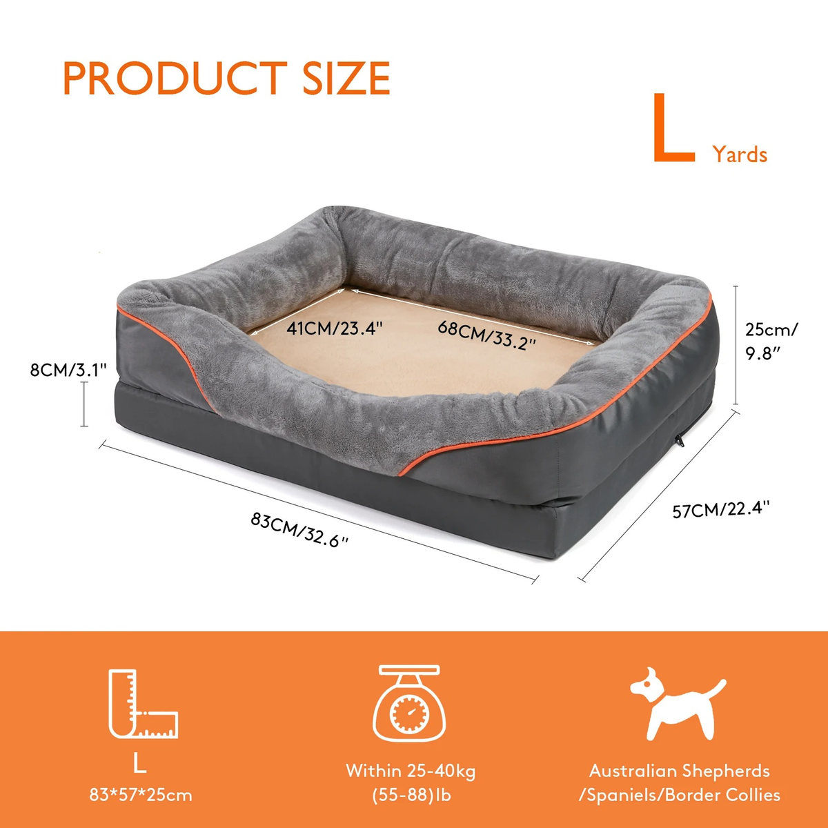 Belro orthopedic dog bed with plush cushioning and supportive design for comfort and joint relief in a cozy dog sleeping area.