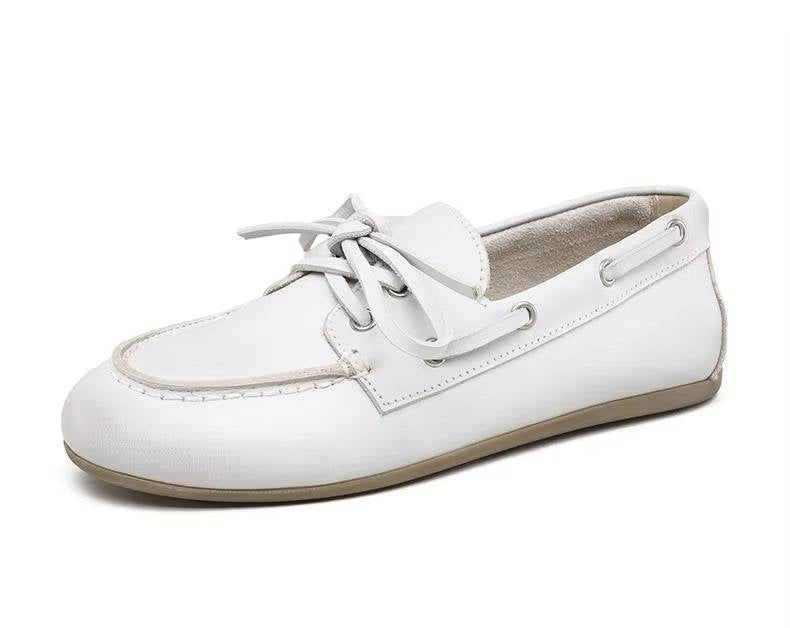 Women genuine leather moccasins by Belro, featuring soft leather uppers, slip-on design, and stylish stitching details.