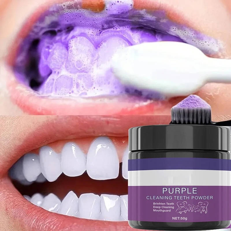 Belro Purple Whitening Toothpaste tube with purple packaging, designed for oral care and teeth whitening.