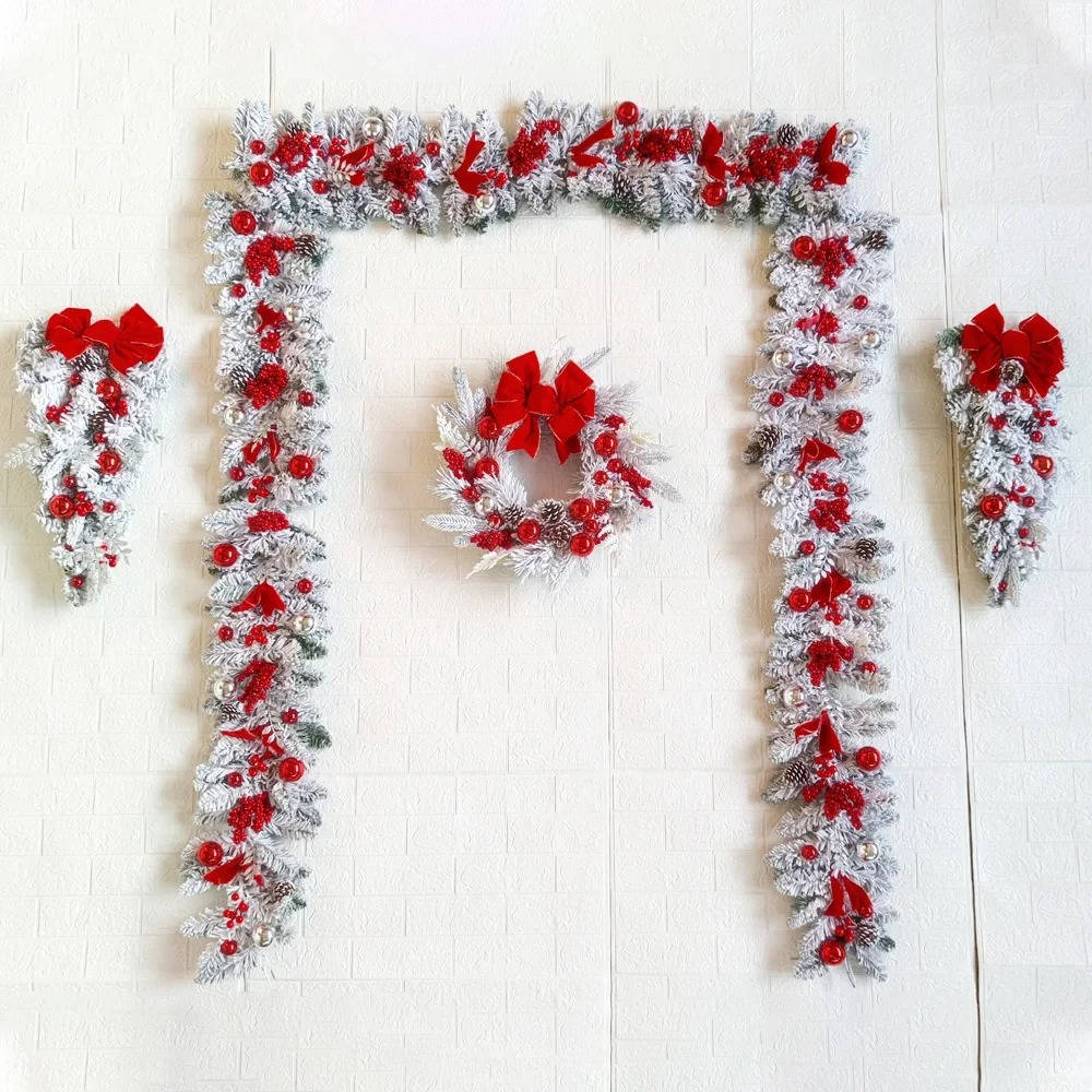 Belro Christmas door decorations full set showing festive holiday ornaments and greenery for home holiday decor.
