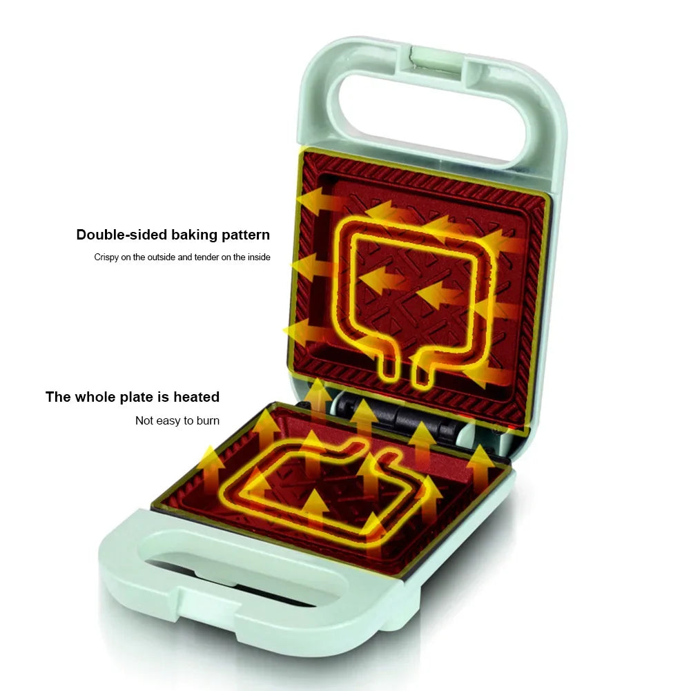 Belro electric sandwich maker with non-stick plates, ready to make grilled sandwiches in a home kitchen setting.