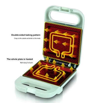 Belro electric sandwich maker with non-stick plates, ready to make grilled sandwiches in a home kitchen setting.