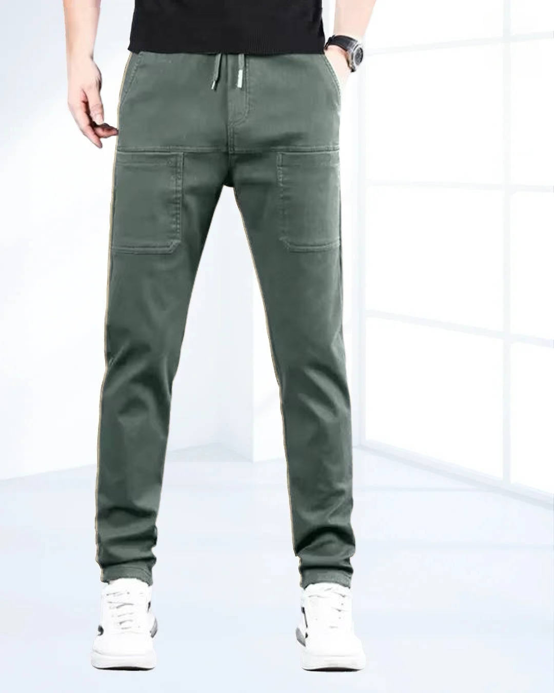 Men's high stretch cargo pants by Belro with multiple pockets, featuring a comfortable fit and durable fabric for versatile wear.