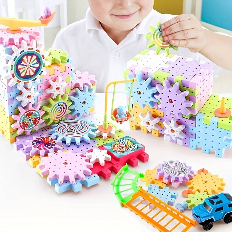Colorful Belro 263-piece kids building blocks kit with various shapes and sizes for creative play and construction.