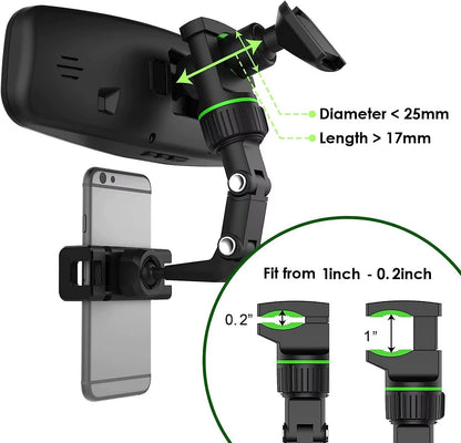 Belro universal cell phone holder mount for car, adjustable electronic accessory attached to a vehicle dashboard.