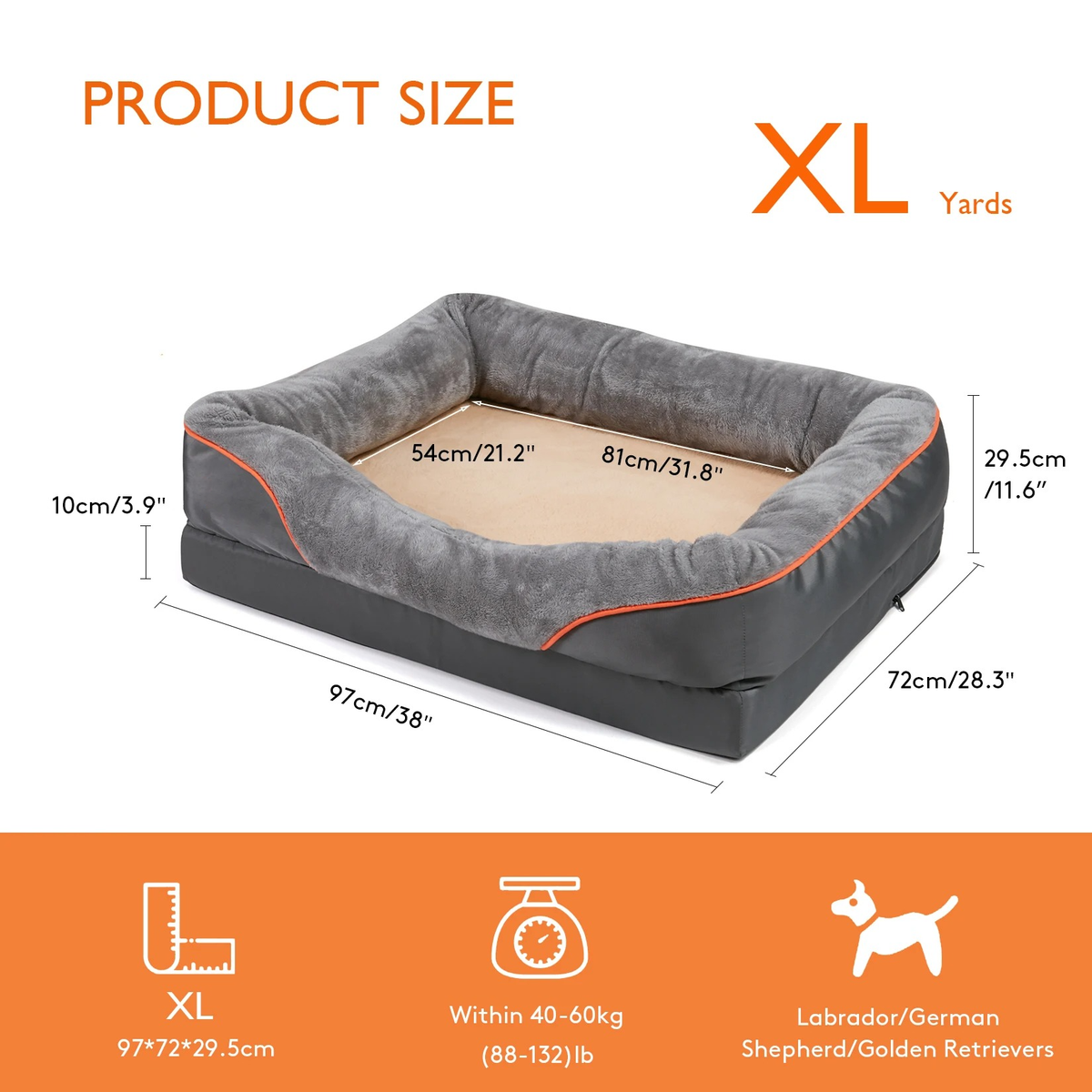 Belro orthopedic dog bed with plush cushioning and raised edges for comfort and support in a cozy pet sleeping area.
