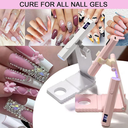 Belro portable LED nails lamp for curing gel nails, compact electronic lighting device with multiple LED bulbs.