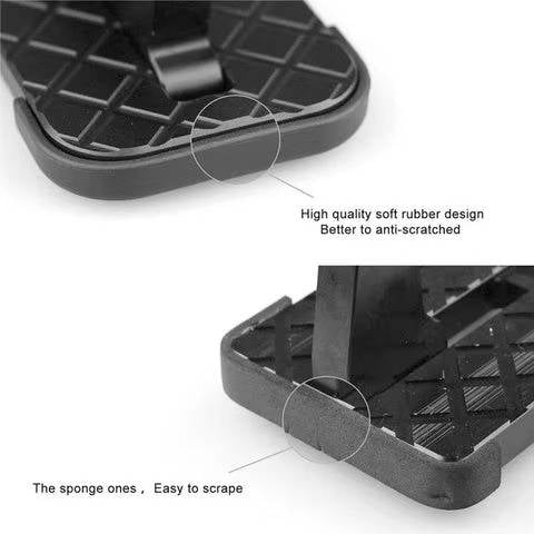 Belro universal fit car door step for easy access, shown attached to vehicle door in a home and garden storage setting