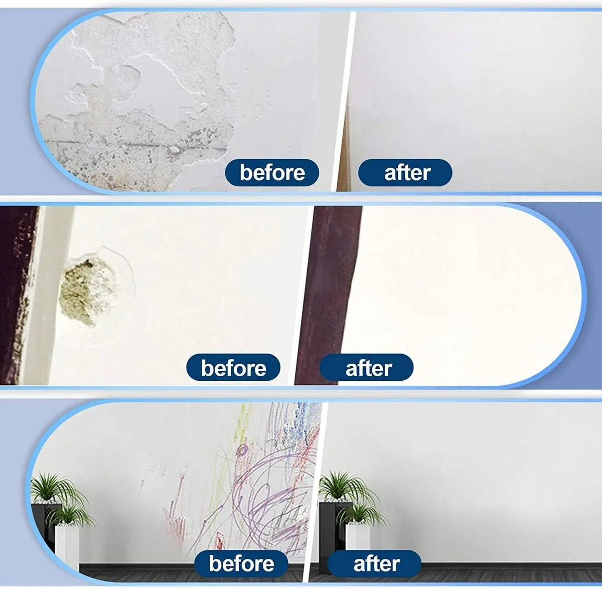 Belro drywall patch kit with repair cream and tools for wall mending, suitable for drywall wall repair and patching.