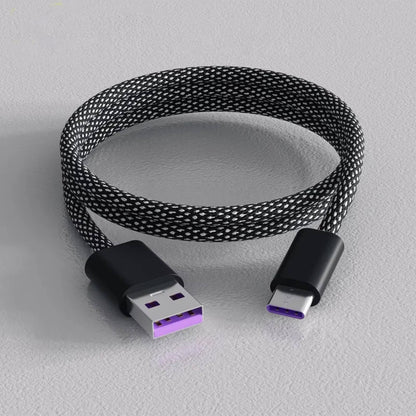 Belro magnetic anti-tangle charging cable for electronics, featuring super fast charging and a sleek, tangle-free design.