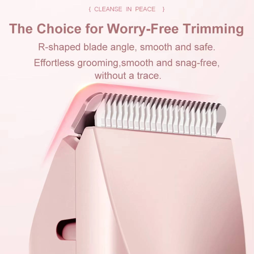 Belro Painless Bikini Hair Trimmer for women, compact health and beauty device with adjustable trimming head for easy bikini line grooming.
