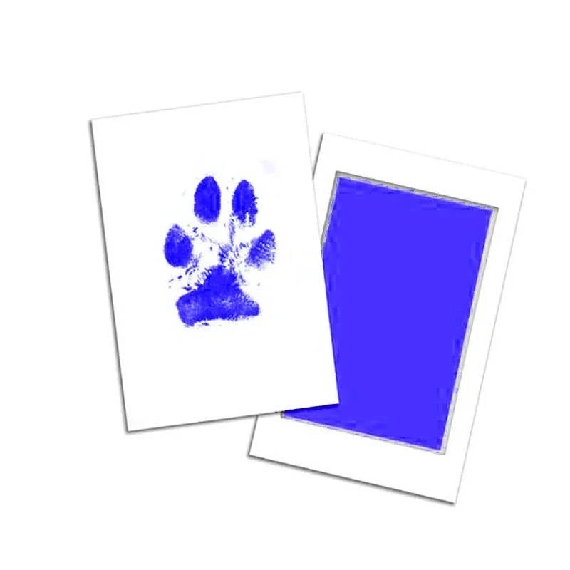 Belro Dog Paw Print Kit for pet grooming, featuring ink pads and impression sheets for capturing your dog's paw prints.