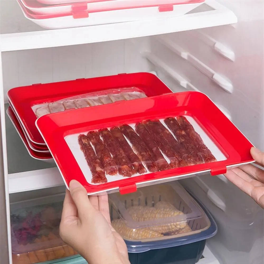 Belro food preservation tray for long-term food storage, featuring multiple compartments for organized kitchen and pantry storage.