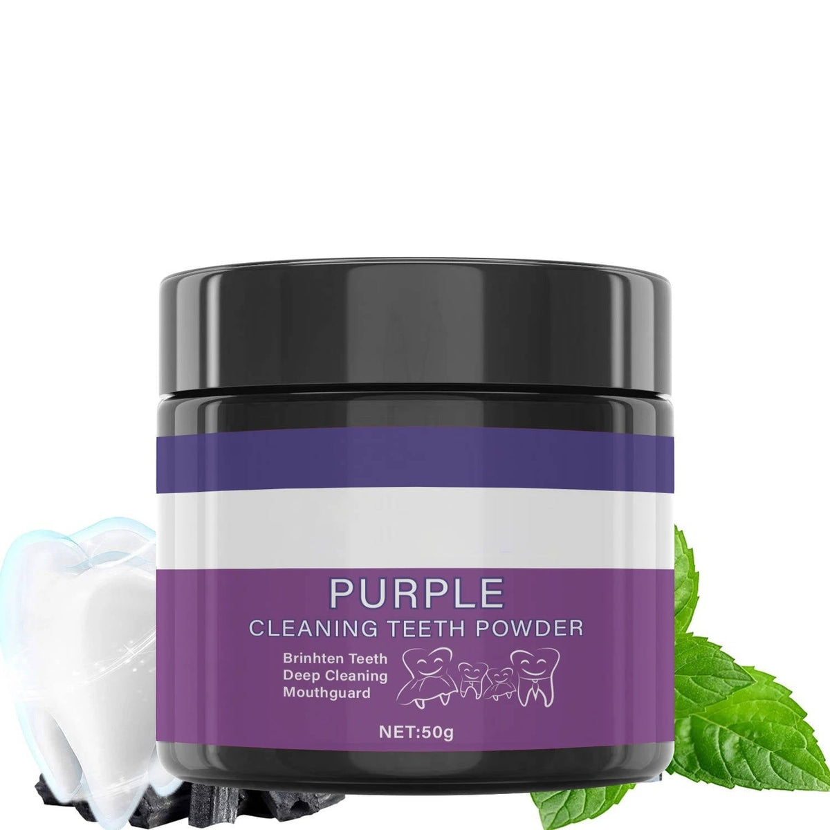 Belro purple whitening toothpaste tube with a white cap, displayed on a white background for oral care and beauty.