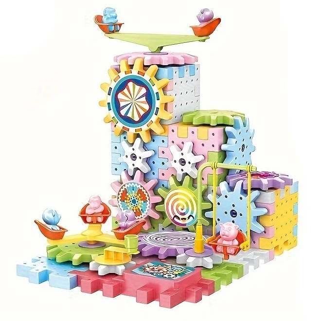 Belro 263-piece kids building blocks kit with colorful plastic blocks for creative play and construction.