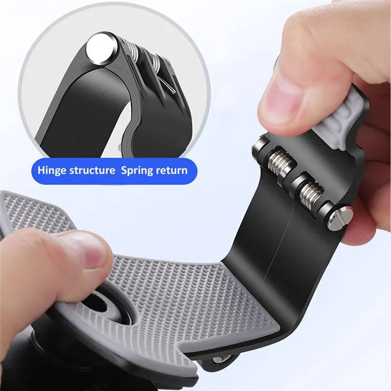 Belro car phone dashboard holder mounted in a vehicle, holding a smartphone for hands-free use on the road.