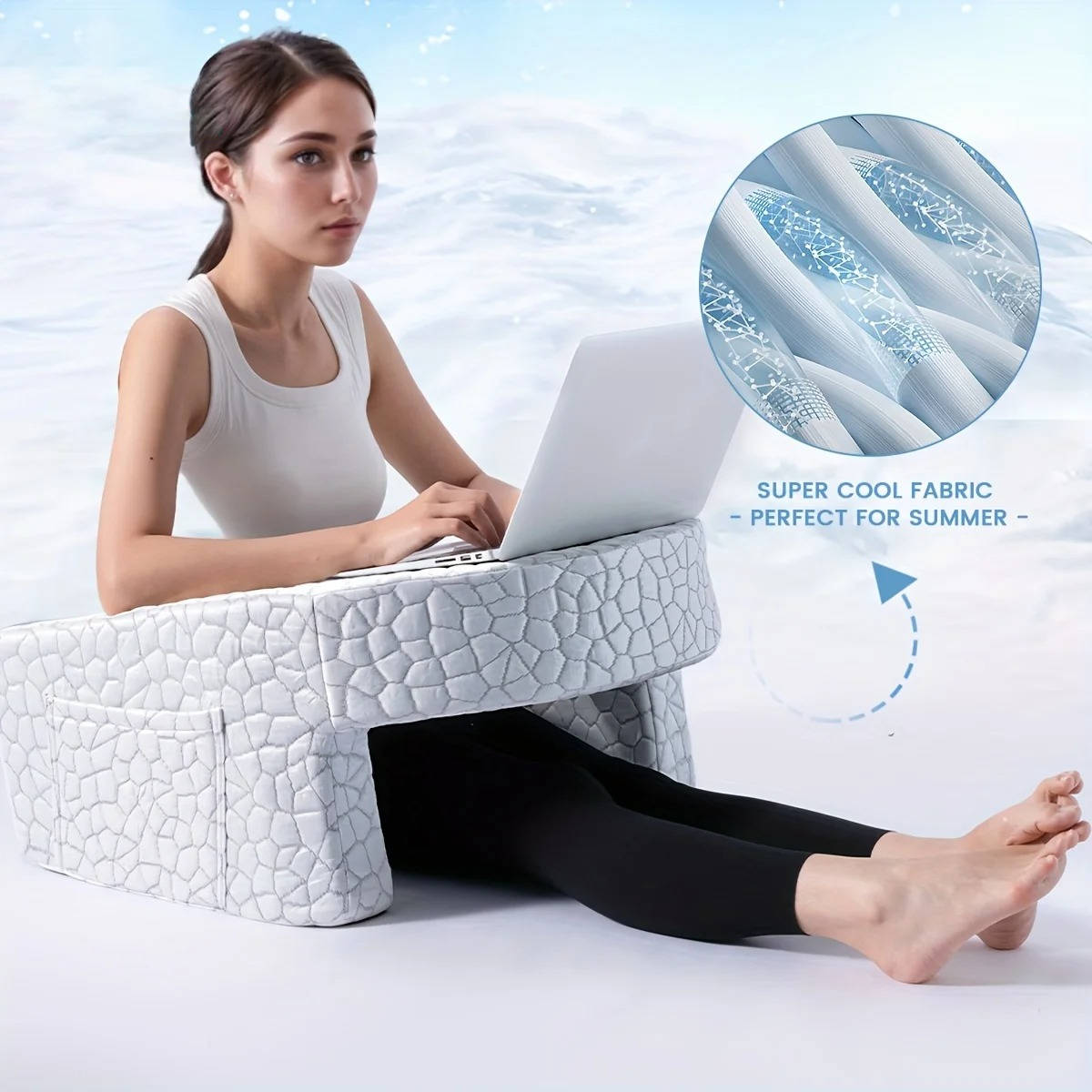 Belro reading pillow for bed, ergonomic support cushion for relaxing reading sessions in home and bedroom setting.