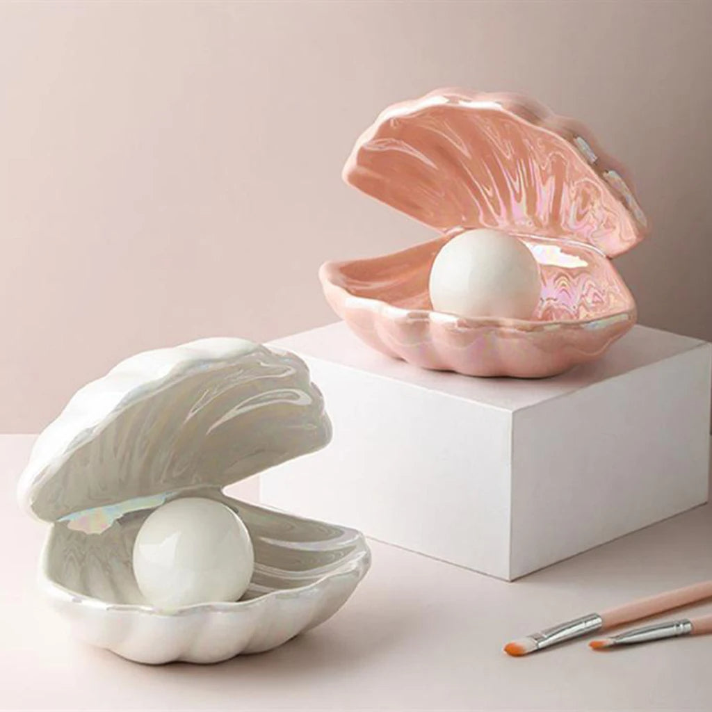 Belro ceramic shell LED night light with a smooth, white ceramic shell and soft glowing LED illumination for cozy nighttime lighting.