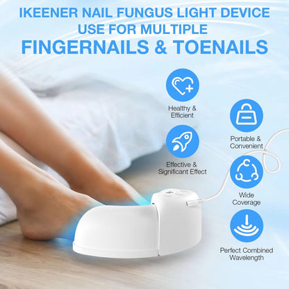 Belro Nail Fungus Laser device for treating toenail and fingernail fungus, shown with LED light components.