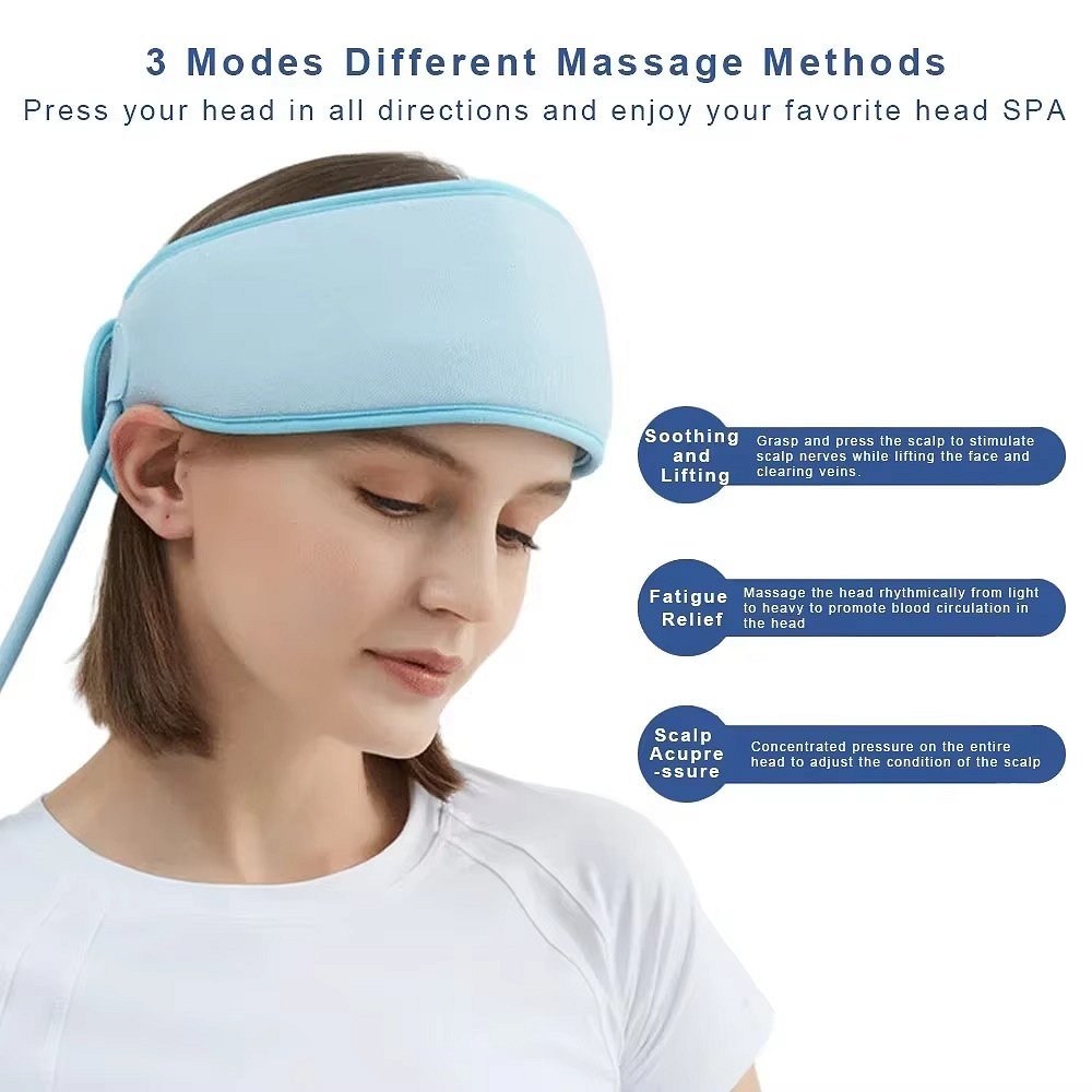 Belro head massage chair designed to relieve migraine headaches with focused massage rollers and ergonomic comfort.