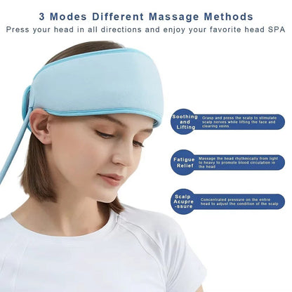 Belro head massage chair designed to relieve migraine headaches with focused massage rollers and ergonomic comfort.