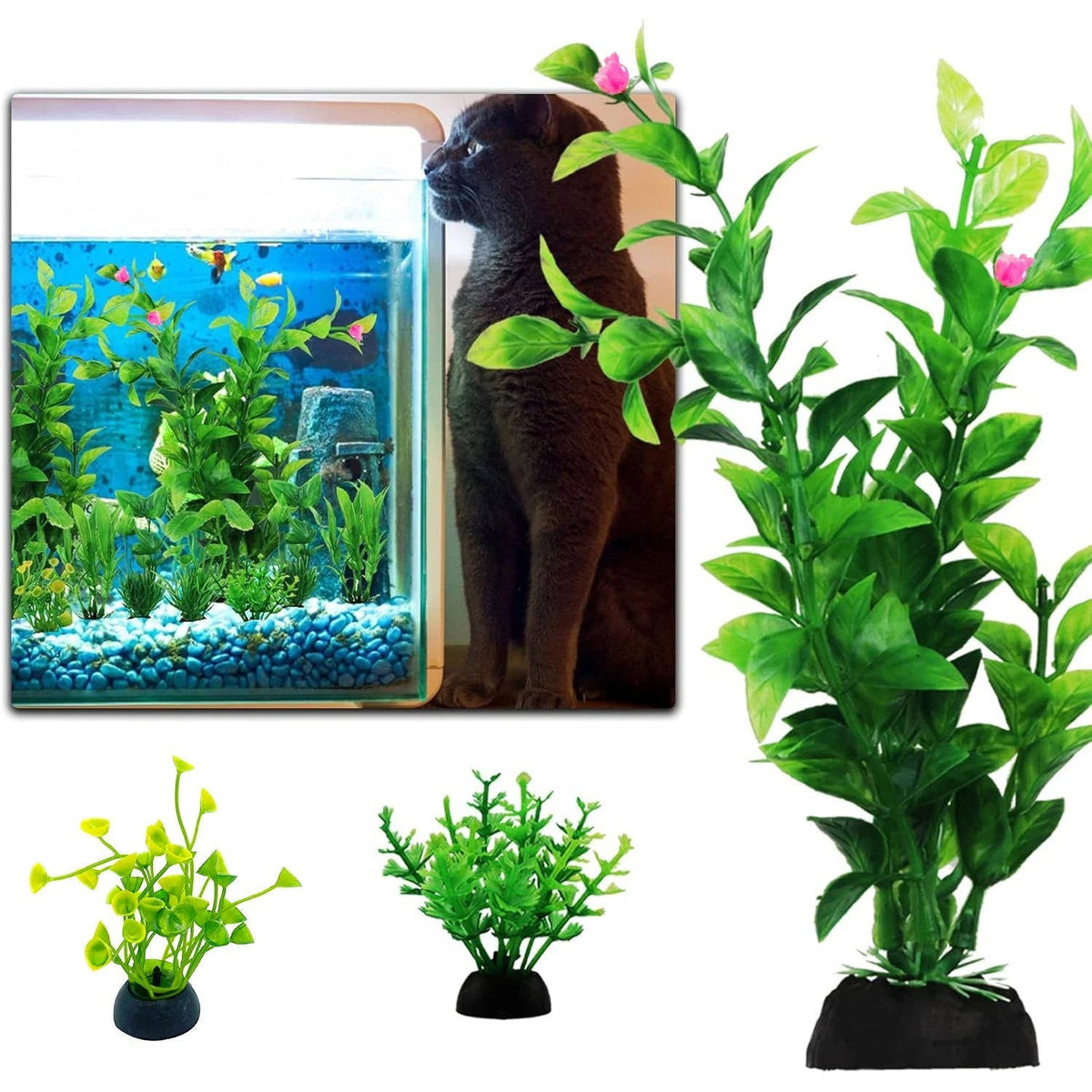 Colorful Belro fish tank decoration for aquariums, featuring vibrant aquatic-themed ornaments for pet fish tanks.