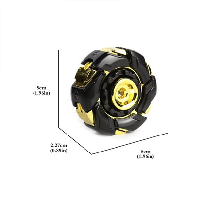 Metal fidget spinner toy by Belro, showcasing a sleek, circular design with three spinning arms and a central bearing.