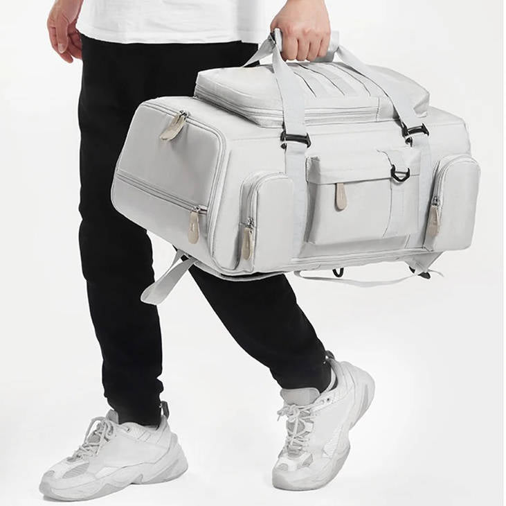 Belro large capacity travel backpack designed for laptops, with multiple compartments for electronics and travel essentials.