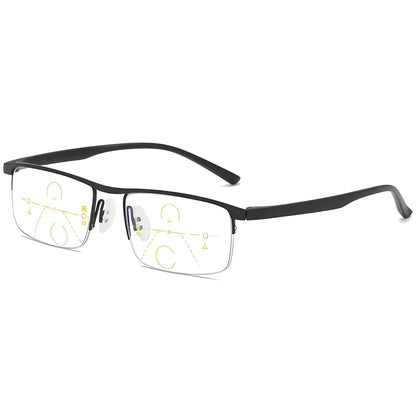 Belro Smart German Progressive Glasses with multifocal lenses for reading and distance vision, stylish eyewear with advanced lens technology