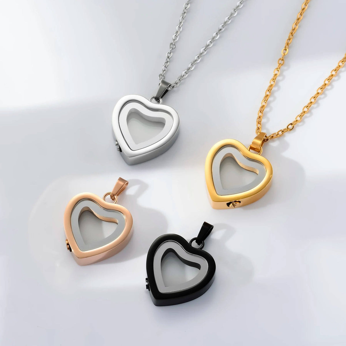 Belro urn pendant necklace with a sleek, metallic design, featuring a small, decorative urn charm on a delicate chain.