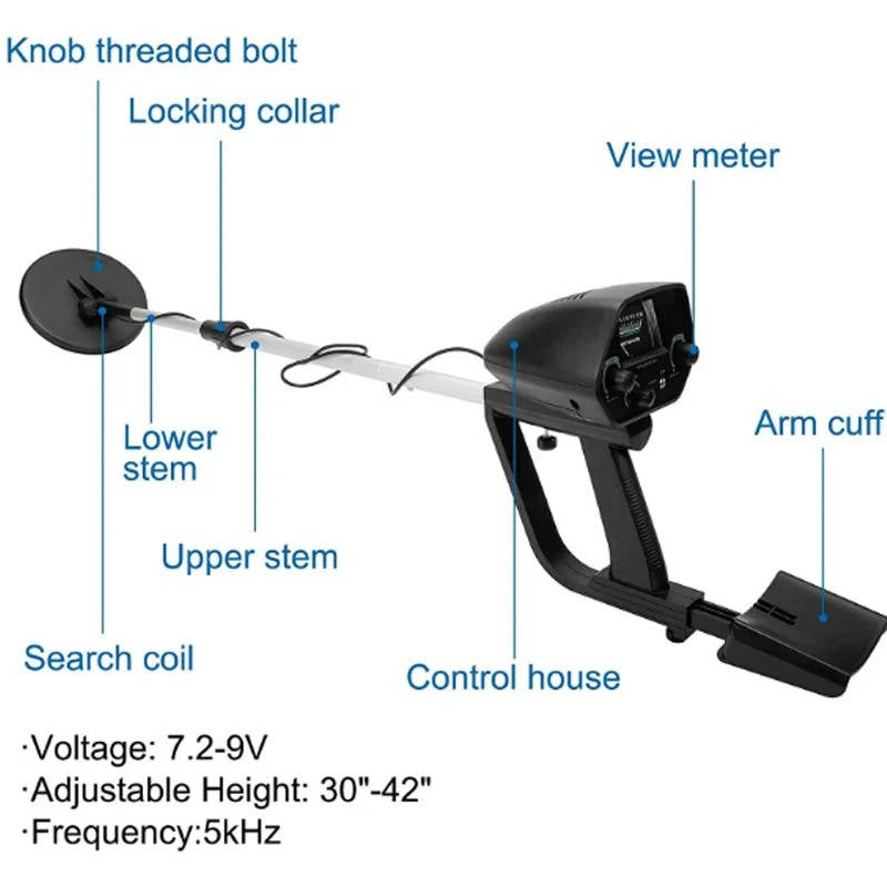 Belro professional underground metal detector with digital display, designed for gold detecting and treasure hunting.