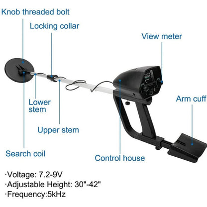 Belro professional underground metal detector with digital display, designed for gold detecting and treasure hunting.