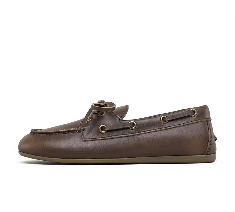 Women Belro genuine leather moccasins, stylish footwear with soft leather uppers and comfortable soles, shown on a white background.